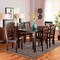 Baxton Studio Ani Modern and Contemporary Dark Brown Finished Wood 7-Piece Dining Set 183-11430-10519-Zoro - alternate 8